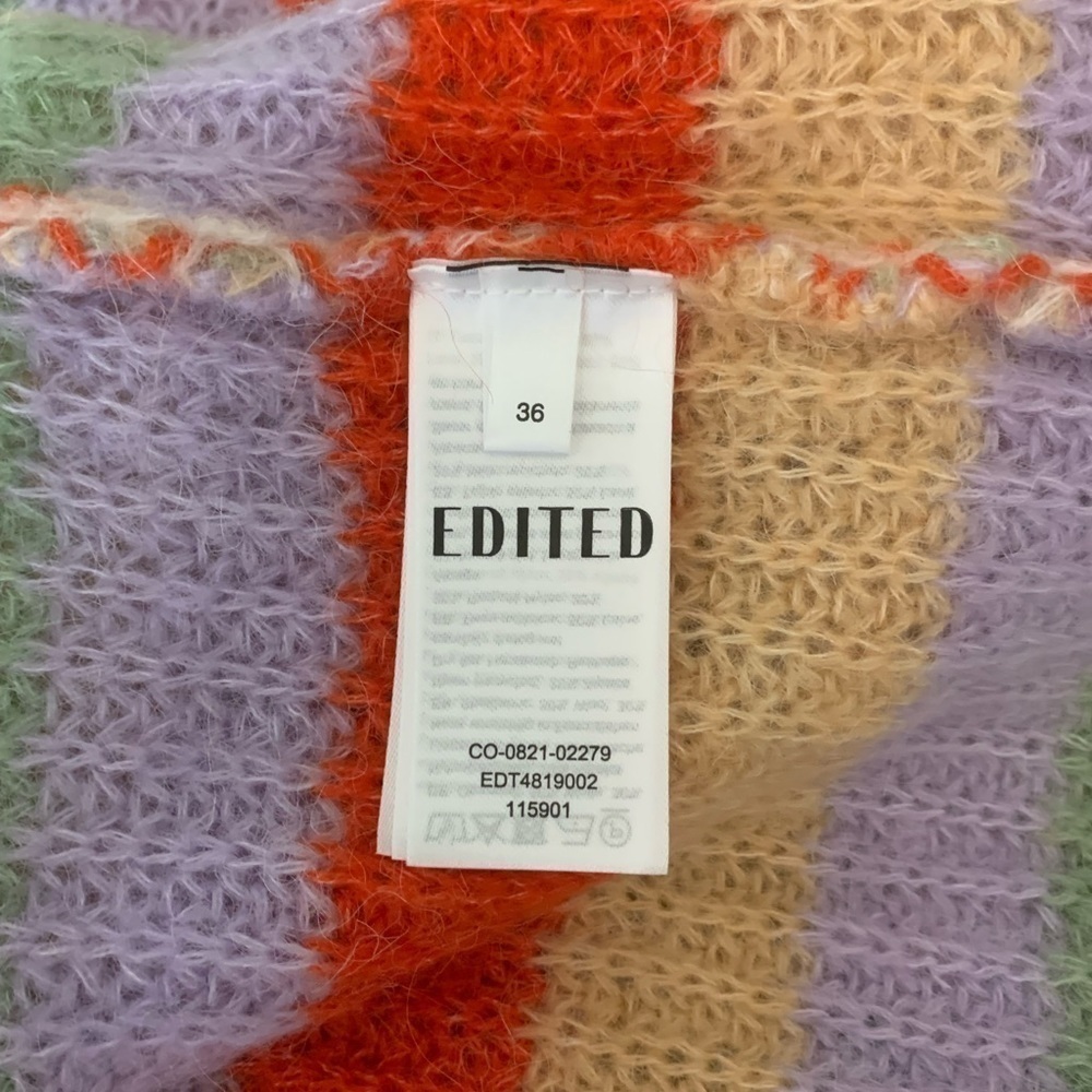 Edited Louise multicolored alpaca pullover sweater EU size 36 - Picture 10 of 11